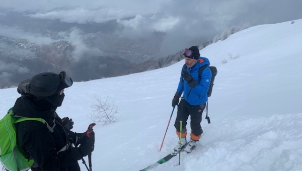 Des élèves du C.O. de Saint-Maurice s'essaient au sauvetage en montagne